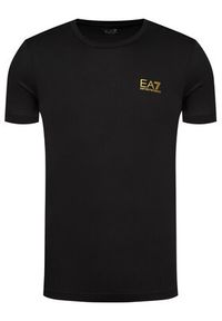 EA7 Emporio Armani T-Shirt 8NPT51 PJM9Z 0208 Czarny Regular Fit. Kolor: czarny. Materiał: bawełna