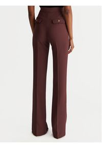 Elisabetta Franchi Spodnie materiałowe PA-141-57E2-V420 Bordowy Regular Fit. Kolor: czerwony. Materiał: syntetyk #5