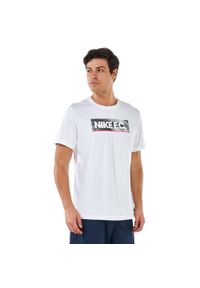 Nike - Męska Koszulka Z Blokami Sezonowymi. Kolor: biały