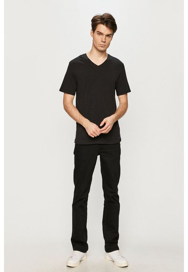 Ted Baker - T-shirt (3-pack). Okazja: na co dzień. Kolor: czarny. Materiał: dzianina. Wzór: gładki. Styl: casual