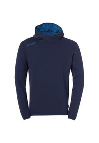 UHLSPORT - Bluza z kapturem dla dzieci Uhlsport Essential. Typ kołnierza: kaptur. Kolor: wielokolorowy, niebieski, czarny. Materiał: bawełna, poliester. Sport: joga i pilates #1