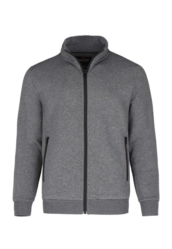 Volcano - Bluza męska B-LIPSO. Typ kołnierza: kołnierzyk stójkowy, bez kaptura. Materiał: materiał, dzianina. Styl: klasyczny