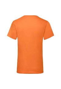 FRUIT OF THE LOOM - Koszulka Unisex Dla Dorosłych Z Dekoltem W Szpic. Kolor: żółty, pomarańczowy, wielokolorowy