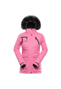 ALPINE PRO - Kurtka damska zimowa wodoodporna Alpine Pro Werda. Kolor: różowy. Sezon: zima. Sport: turystyka piesza