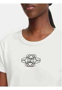 Hugo - HUGO T-Shirt Delanor_4 50570857 Biały Cropp Fit. Kolor: biały. Materiał: bawełna #3