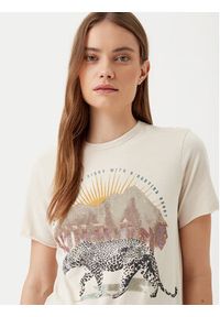 only - ONLY T-Shirt Lucy 15307412 Beżowy Regular Fit. Kolor: beżowy. Materiał: bawełna #2
