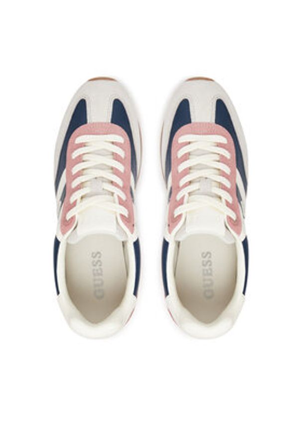 Guess Sneakersy FLTSAP LEP12 Granatowy. Kolor: niebieski. Materiał: skóra