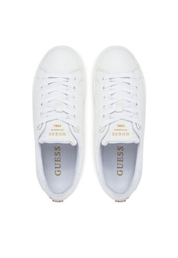 Guess Sneakersy FLJRON FAL12 Biały. Kolor: biały. Materiał: skóra