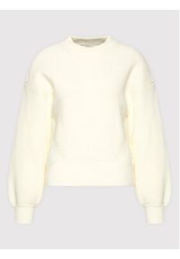 GESTUZ - Gestuz Sweter Emblagz 10905922 Beżowy Regular Fit. Kolor: beżowy. Materiał: bawełna #3