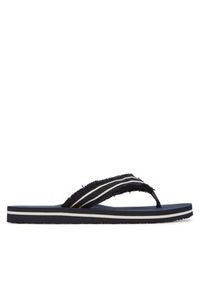 TOMMY HILFIGER - Tommy Hilfiger Japonki TH Webbing Beach Sandal FW0FW08739 Granatowy. Kolor: niebieski. Materiał: materiał #3