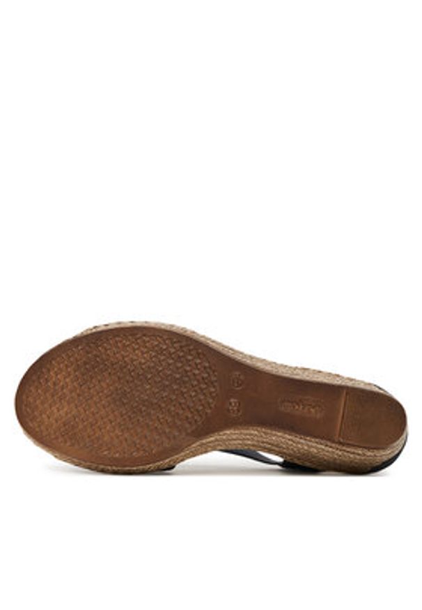 Rieker Sandały CEO-624H6-14 Granatowy. Kolor: niebieski. Materiał: skóra