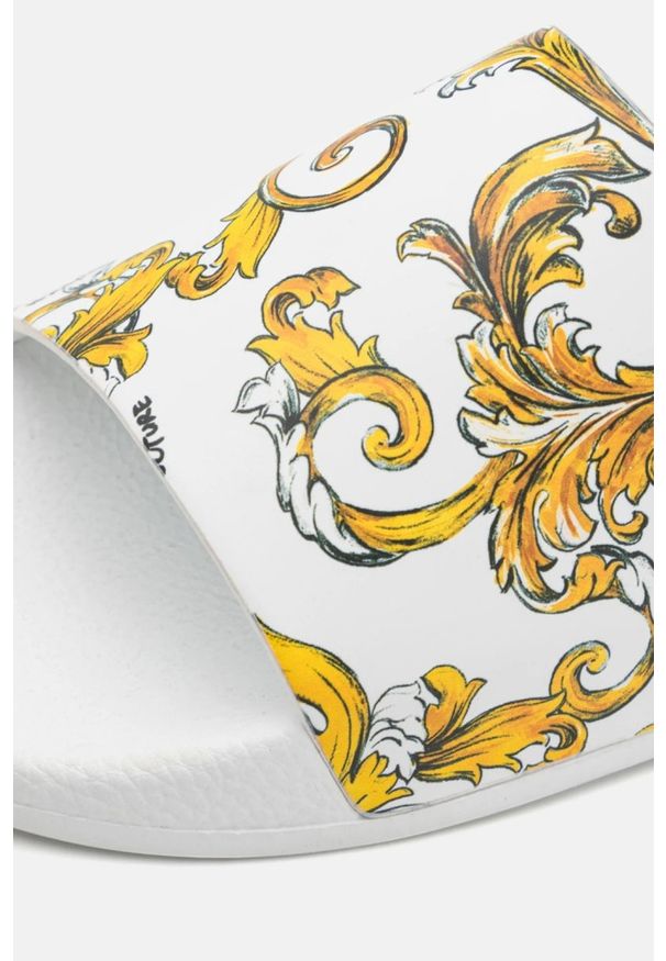 Versace Jeans Couture - VERSACE JEANS COUTURE Białe klapki Fondo Slide DIS. SQ4, Rozmiar 43. Kolor: biały
