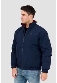 Tommy Jeans - TOMMY JEANS Granatowa męska kurtka przejściowa z drobnym logo, Rozmiar M. Kolor: niebieski. Materiał: poliamid. Wzór: bez wzorów #3