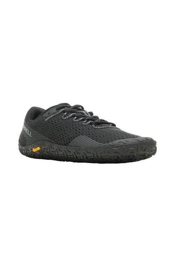 Buty do biegania damskie Merrell Vapor Glove 6. Zapięcie: sznurówki. Kolor: czarny. Materiał: syntetyk, materiał. Szerokość cholewki: normalna. Sport: bieganie