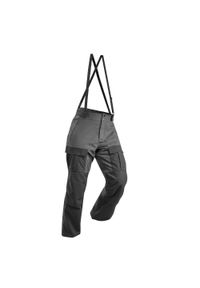 FORCLAZ - Spodnie trekkingowe unisex Forclaz Arctic 900. Kolor: czarny. Materiał: materiał, tkanina. Długość: długie. Sezon: zima