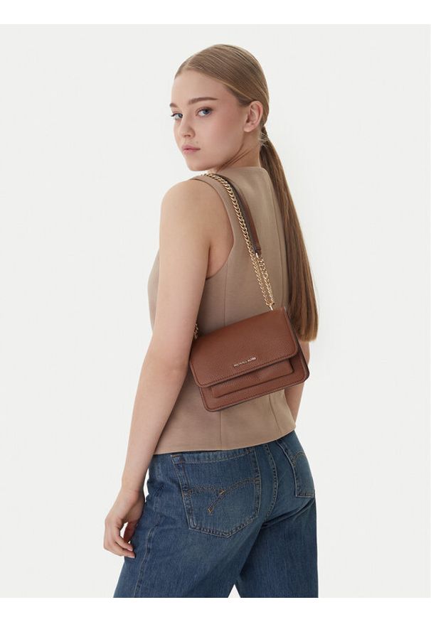 MICHAEL Michael Kors Torebka Claire 32T4GC7C1T Brązowy. Kolor: brązowy. Materiał: skórzane