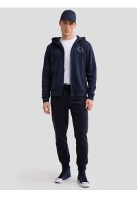 Big-Star - Spodnie dresowe męskie granatowe Kersyn 403/ Ajron 403. Kolor: niebieski. Materiał: dresówka. Wzór: haft, aplikacja #7