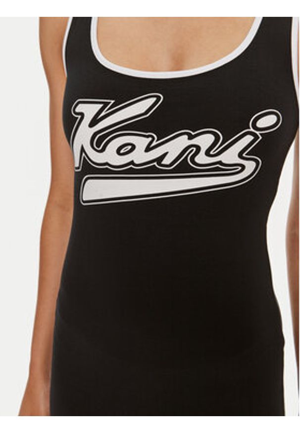 Karl Kani Sukienka letnia Varsity 6160828 Czarny Slim Fit. Kolor: czarny. Materiał: bawełna. Sezon: lato