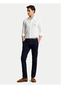 Polo Ralph Lauren Koszula 710654408003 Biały Regular Fit. Typ kołnierza: polo. Kolor: biały. Materiał: bawełna #6