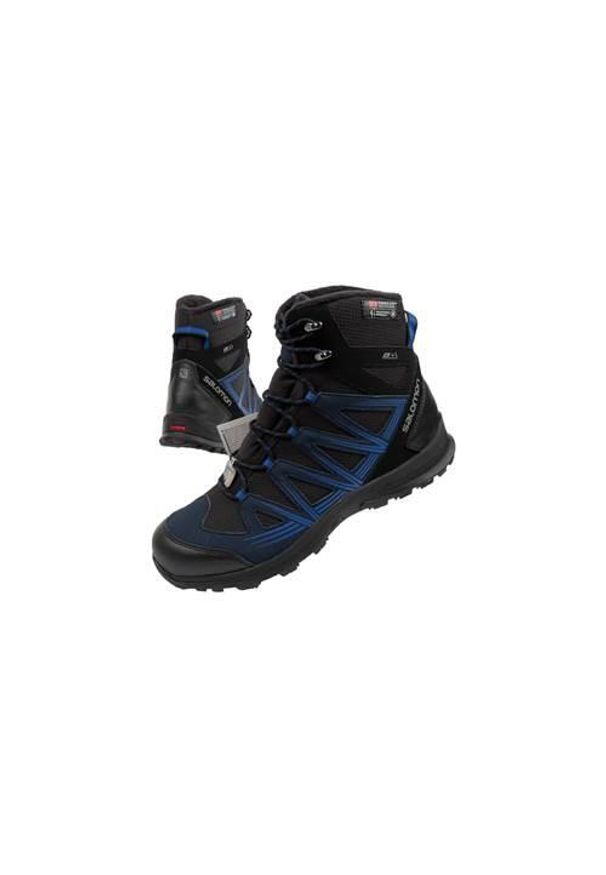 salomon - Buty trekkingowe męskie Salomon Woodsen 2. Wysokość cholewki: za kostkę. Kolor: czarny. Materiał: materiał, syntetyk. Szerokość cholewki: normalna