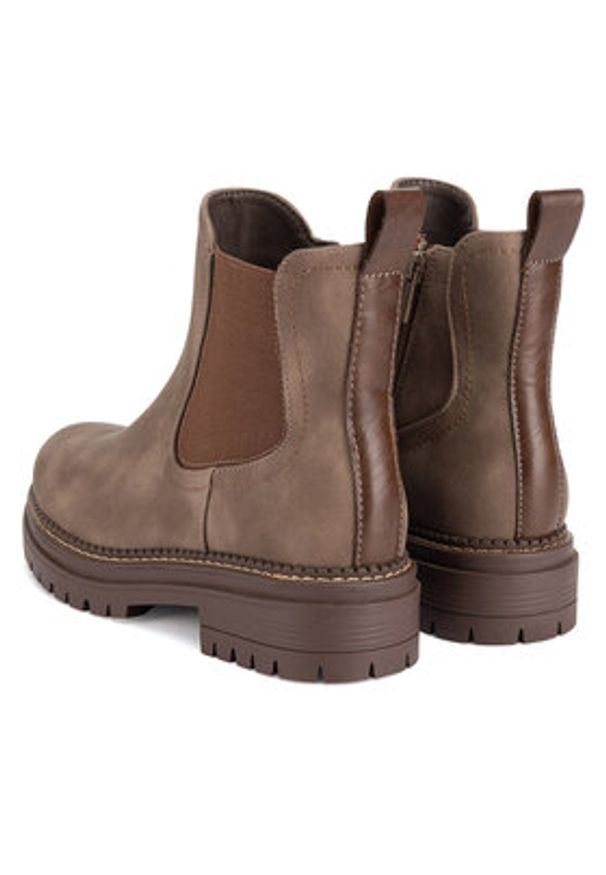 Clara Barson Botki WS5195-26 Beżowy. Kolor: beżowy. Materiał: materiał