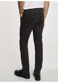 Ochnik - Czarne spodnie jeansowe męskie. Kolor: czarny. Materiał: bawełna #2