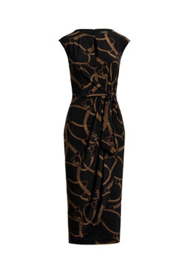 Lauren Ralph Lauren - LAUREN RALPH LAUREN Sukienka koktajlowa 200973612001 Czarny Slim Fit. Kolor: czarny. Materiał: syntetyk. Styl: wizytowy