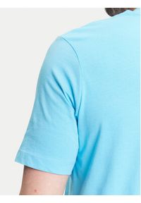 Karl Lagerfeld - KARL LAGERFELD T-Shirt 755710 552224 Niebieski Regular Fit. Typ kołnierza: dekolt w karo. Kolor: niebieski. Materiał: bawełna #4