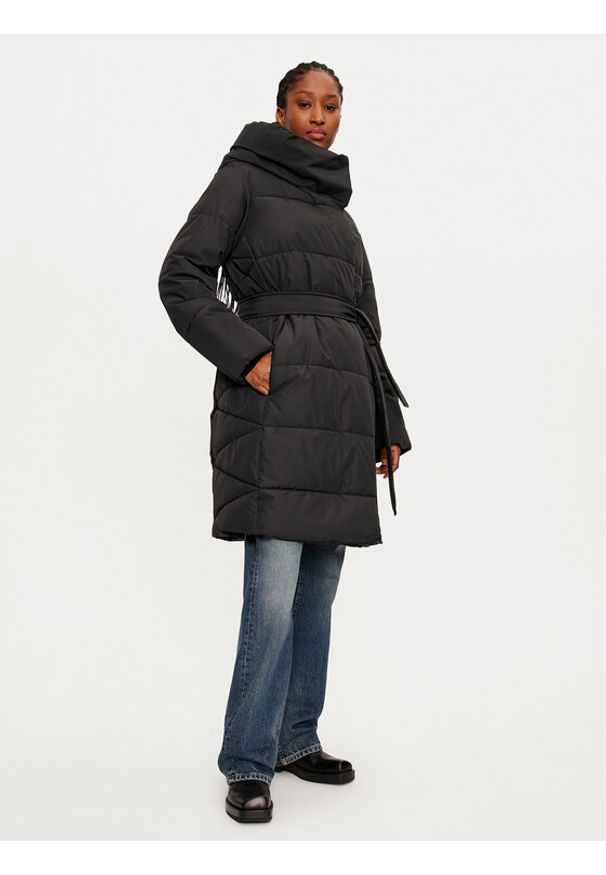 Vero Moda Płaszcz zimowy Leonie Kate 10320520 Czarny Loose Fit. Kolor: czarny. Materiał: syntetyk. Sezon: zima