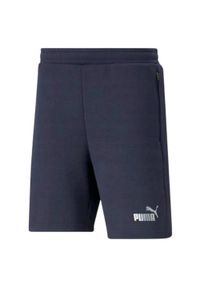 Puma - Shorty Męskie Logo. Kolor: niebieski. Sport: turystyka piesza