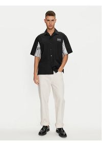 Versace Jeans Couture Koszula 76GAL202 Czarny Relaxed Fit. Kolor: czarny. Materiał: bawełna #3