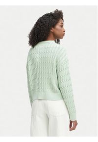 TOMMY HILFIGER - Tommy Hilfiger Sweter WW0WW48433 Zielony jasny Regular Fit. Kolor: zielony. Materiał: bawełna #3