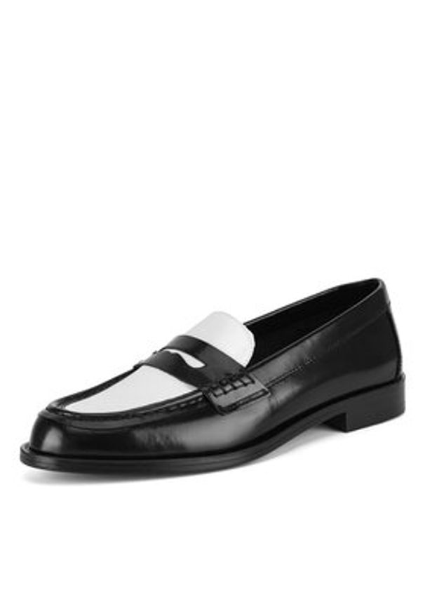 Gino Rossi Mokasyny ANNE Czarny. Kolor: czarny. Materiał: skóra