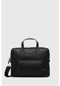 Emporio Armani Torba skórzana Y4P144.Y068E kolor czarny. Kolor: czarny. Materiał: skóra #1