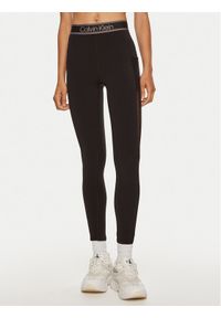 Calvin Klein Performance Legginsy 00GWF4L608 Czarny Slim Fit. Kolor: czarny. Materiał: syntetyk