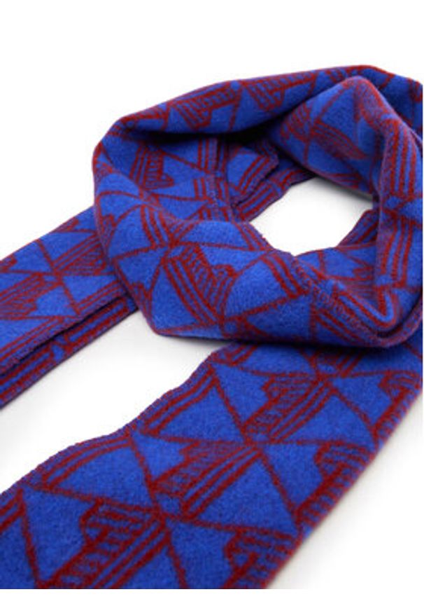 Lacoste Szalik RE2422 Kolorowy. Materiał: wełna. Wzór: kolorowy