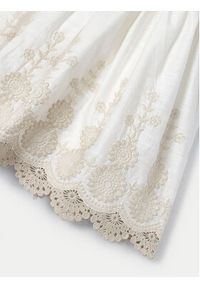 Mayoral Sukienka elegancka 3917 Biały Regular Fit. Kolor: biały. Materiał: bawełna. Styl: elegancki