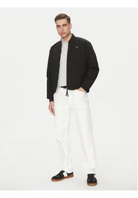 Lacoste Kurtka bomber BH8904 Czarny Regular Fit. Kolor: czarny. Materiał: syntetyk