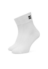 DC Zestaw 3 par wysokich skarpet unisex AS_DC_01Z_SS25 (3-PACK) Biały. Kolor: biały. Materiał: materiał, bawełna
