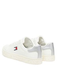 Tommy Jeans Sneakersy Tjw Logo Outsole Sneaker Ess EN0EN02703 Écru. Materiał: skóra