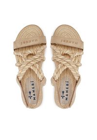 Manebi Espadryle Sandals V 0.4 Y0 Beżowy. Kolor: beżowy. Materiał: skóra, zamsz #3