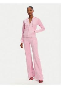 Juicy Couture Bluza Robertson JCAP176 Różowy Slim Fit. Kolor: różowy. Materiał: syntetyk