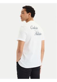 Calvin Klein Jeans T-Shirt SS 30s EU LV04RG804G Biały Regular Fit. Kolor: biały. Materiał: bawełna #5