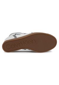 Calvin Klein - Botki CALVIN KLEIN - Fiorenza B4E00190 White. Wysokość cholewki: za kostkę. Kolor: biały. Materiał: zamsz, materiał, skóra. Szerokość cholewki: normalna. Sezon: jesień, zima. Obcas: na obcasie. Wysokość obcasa: średni #6