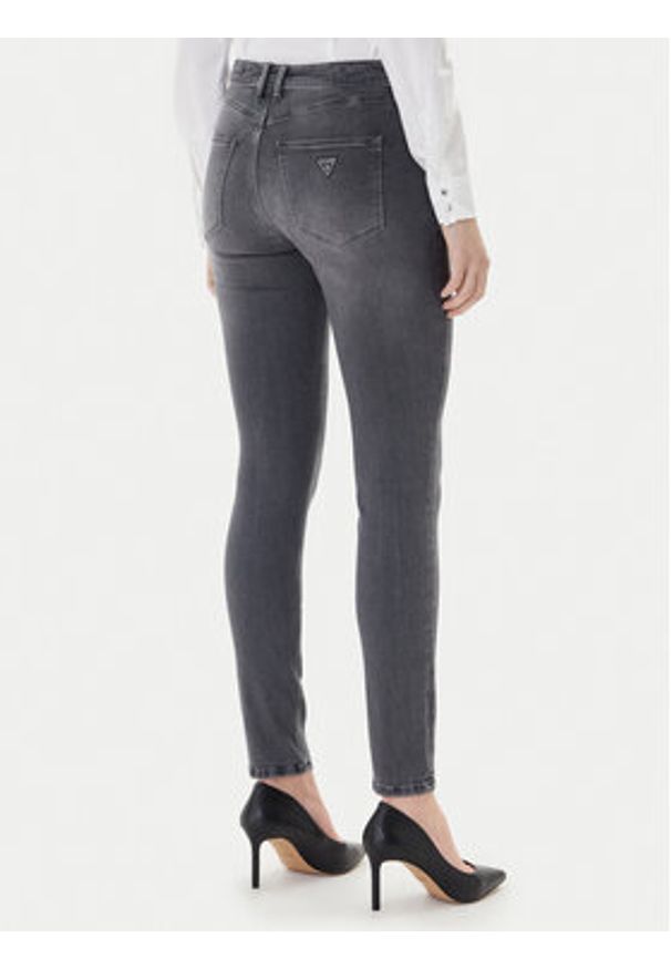Guess Jeansy W2YA46 D4PZ2 Szary Skinny Fit. Kolor: szary