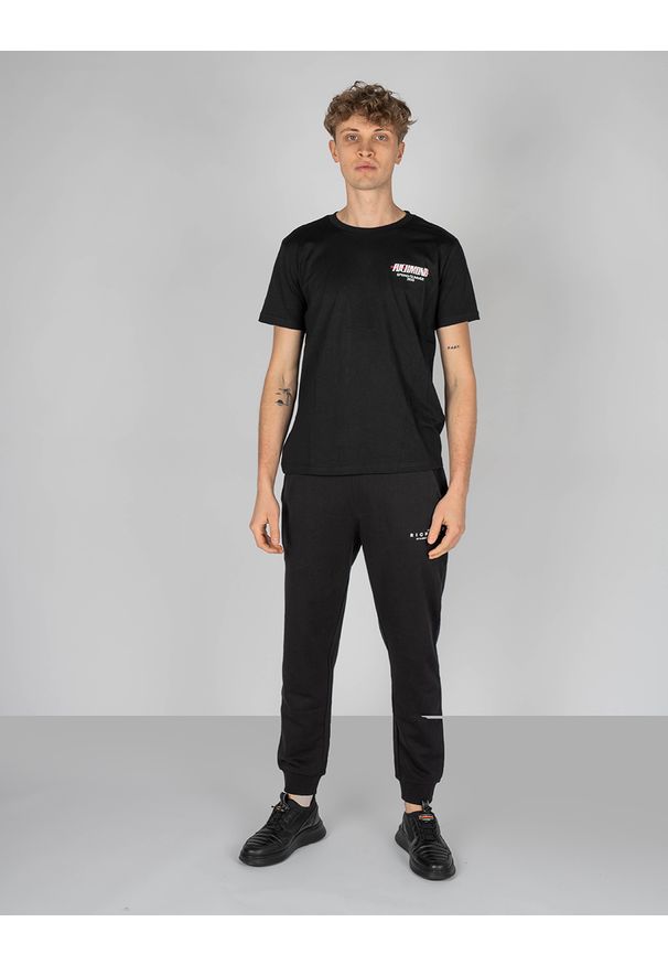 John Richmond T-Shirt "Minot". Okazja: na co dzień. Materiał: bawełna. Długość rękawa: krótki rękaw. Długość: krótkie. Wzór: nadruk. Styl: casual