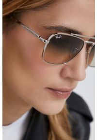 Ray-Ban okulary przeciwsłoneczne 0RB3636.003/3255 kolor srebrny. Kolor: srebrny #5