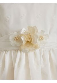 Abel & Lula Sukienka elegancka 5022 Biały Regular Fit. Kolor: biały. Materiał: bawełna. Styl: elegancki #2