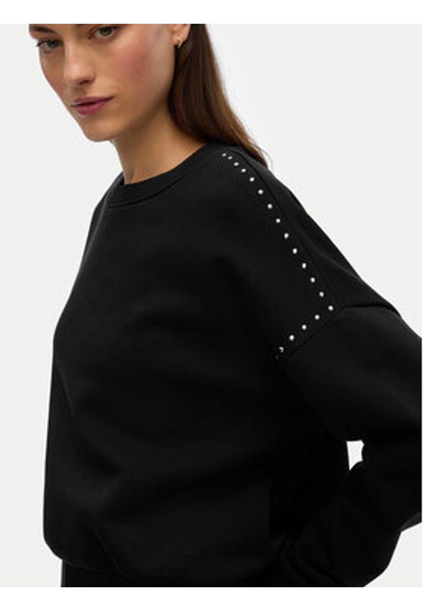 Vero Moda Bluza Lotte 10333544 Czarny Regular Fit. Kolor: czarny. Materiał: bawełna