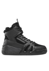 Giuseppe Zanotti Sneakersy RW20056 Czarny. Kolor: czarny. Materiał: skóra, zamsz